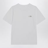 MM6 Maison Margiela White Cotton T-shirt with Numeric Patch White