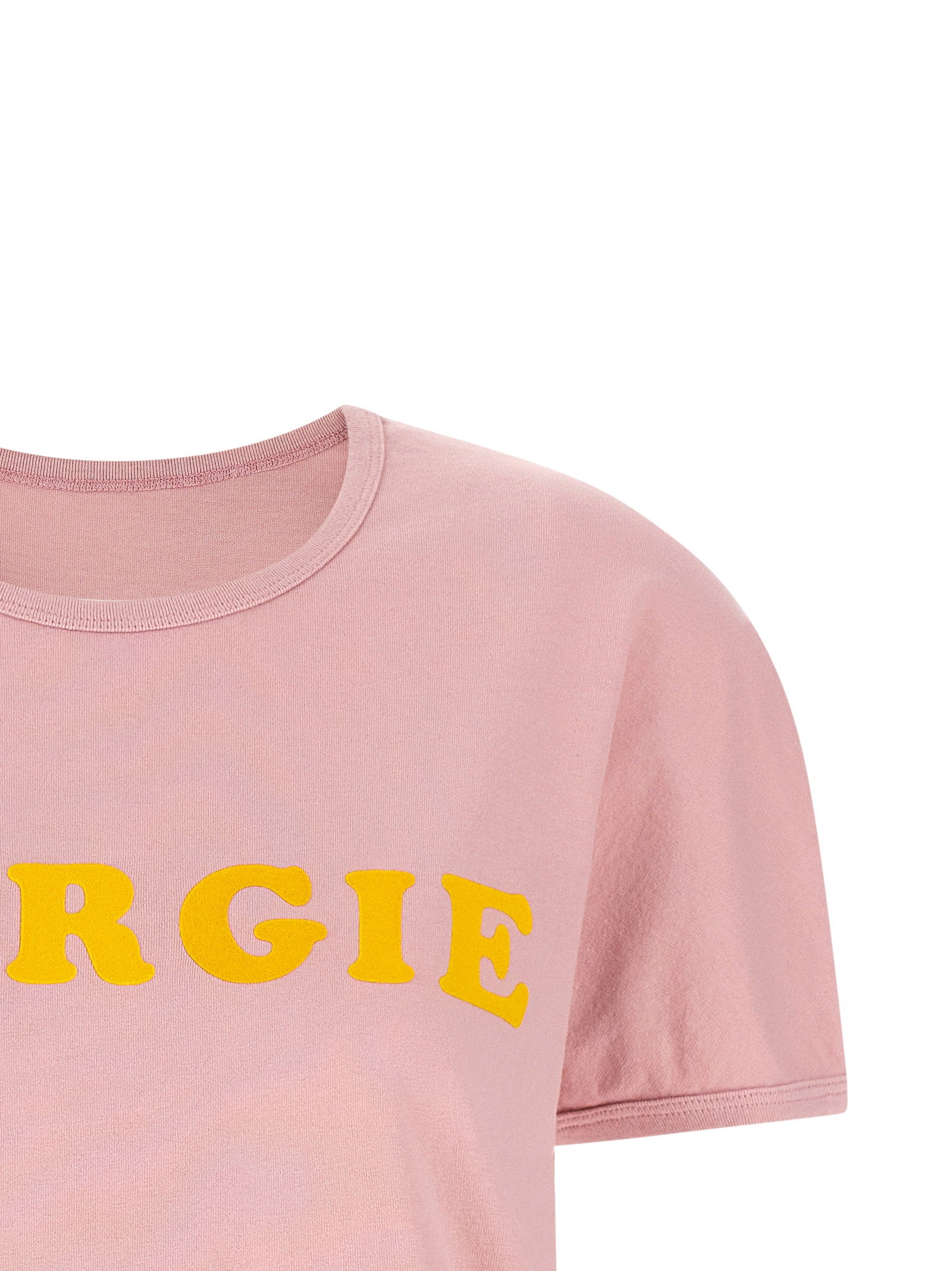 Mm6 Maison Margiela Arc Print T-shirt Pink