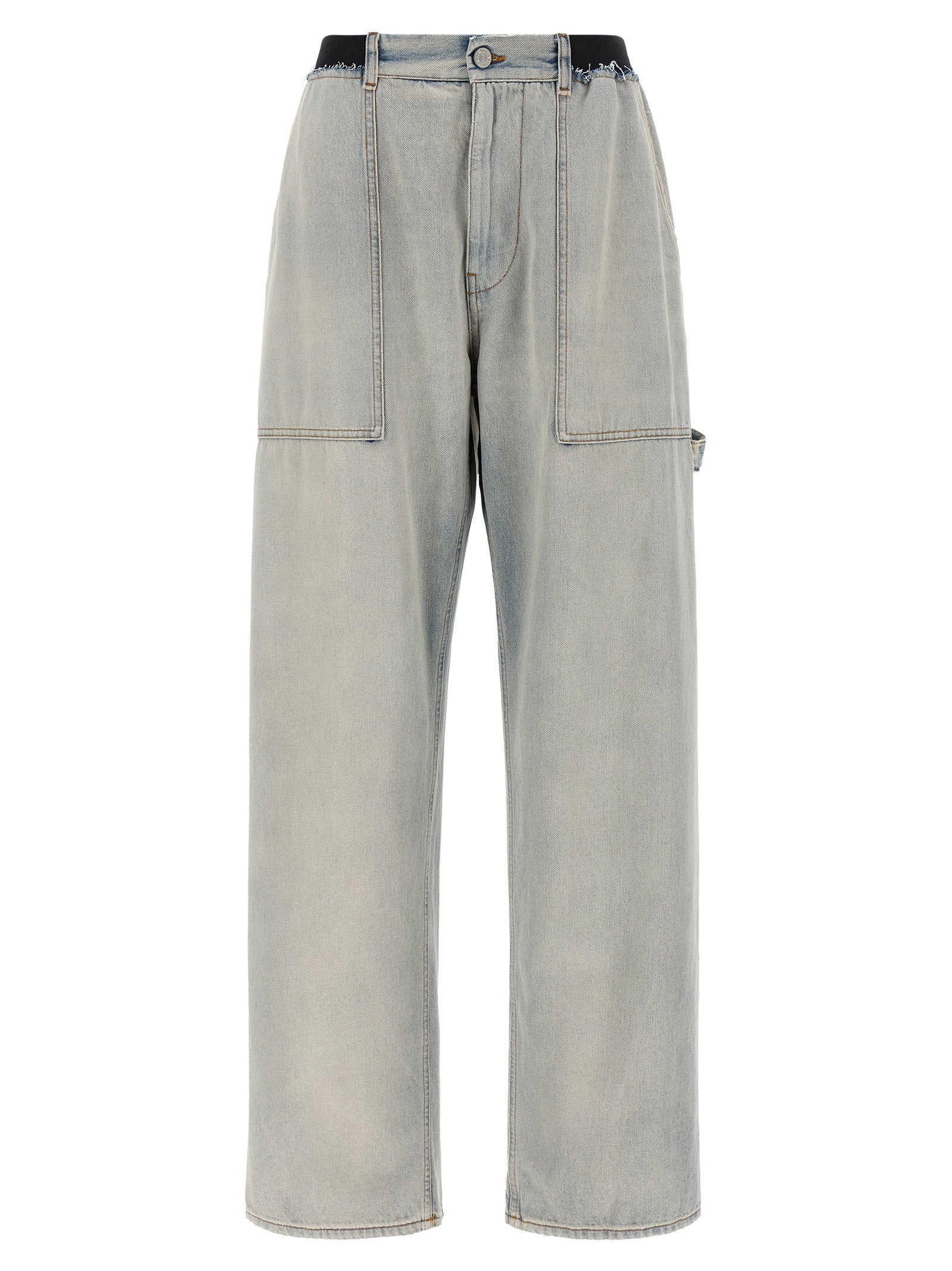 Mm6 Maison Margiela Numeric Signature Mm6 Jeans Light blue