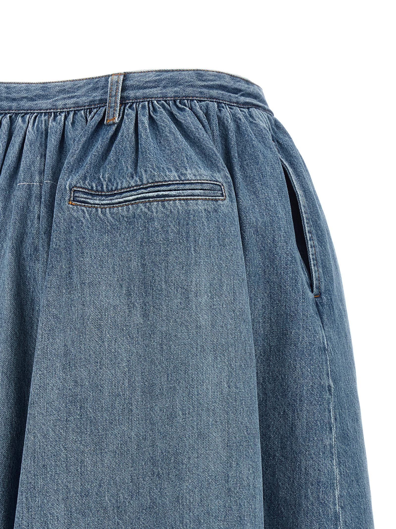 Mm6 Maison Margiela Numeric Signature Mm6 Bermuda Shorts Blue