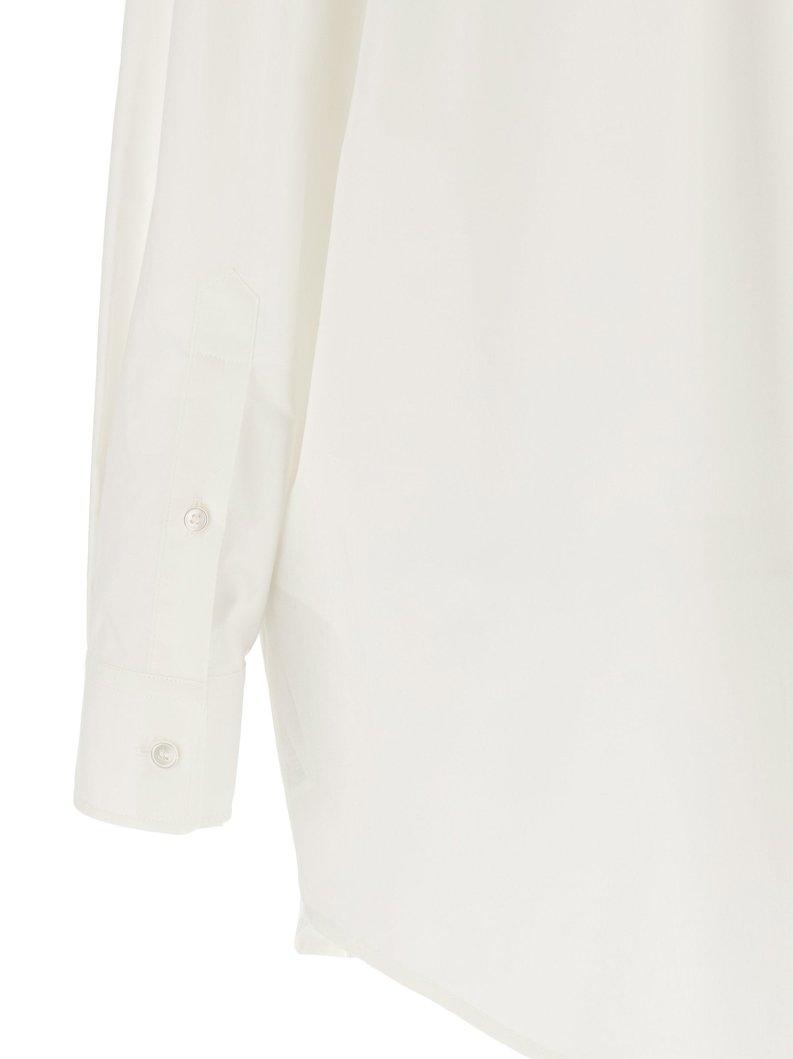 Mm6 Maison Margiela Tulle Insert Shirt White