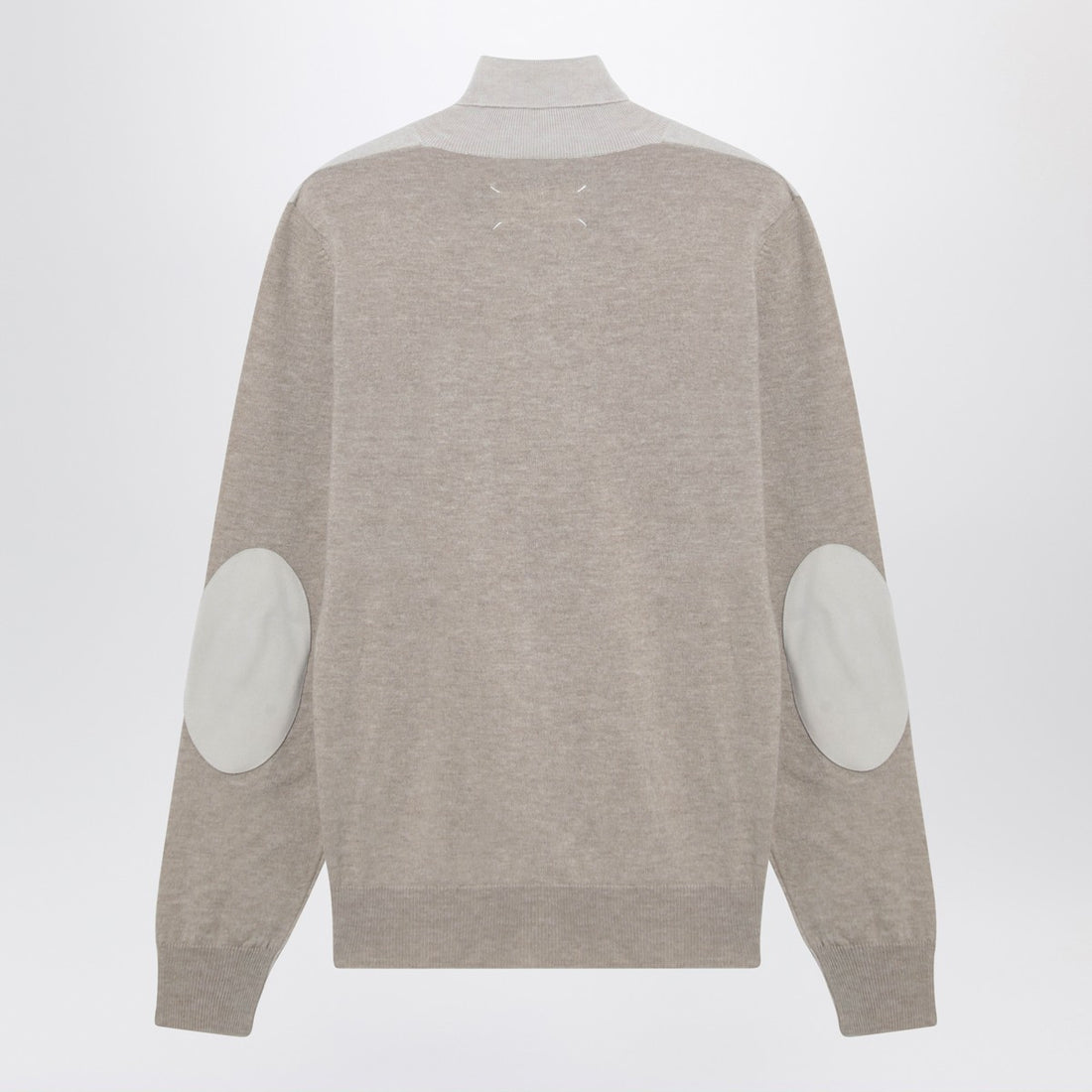 Maison Margiela Two-Tone Wool Turtleneck Sweater Blue