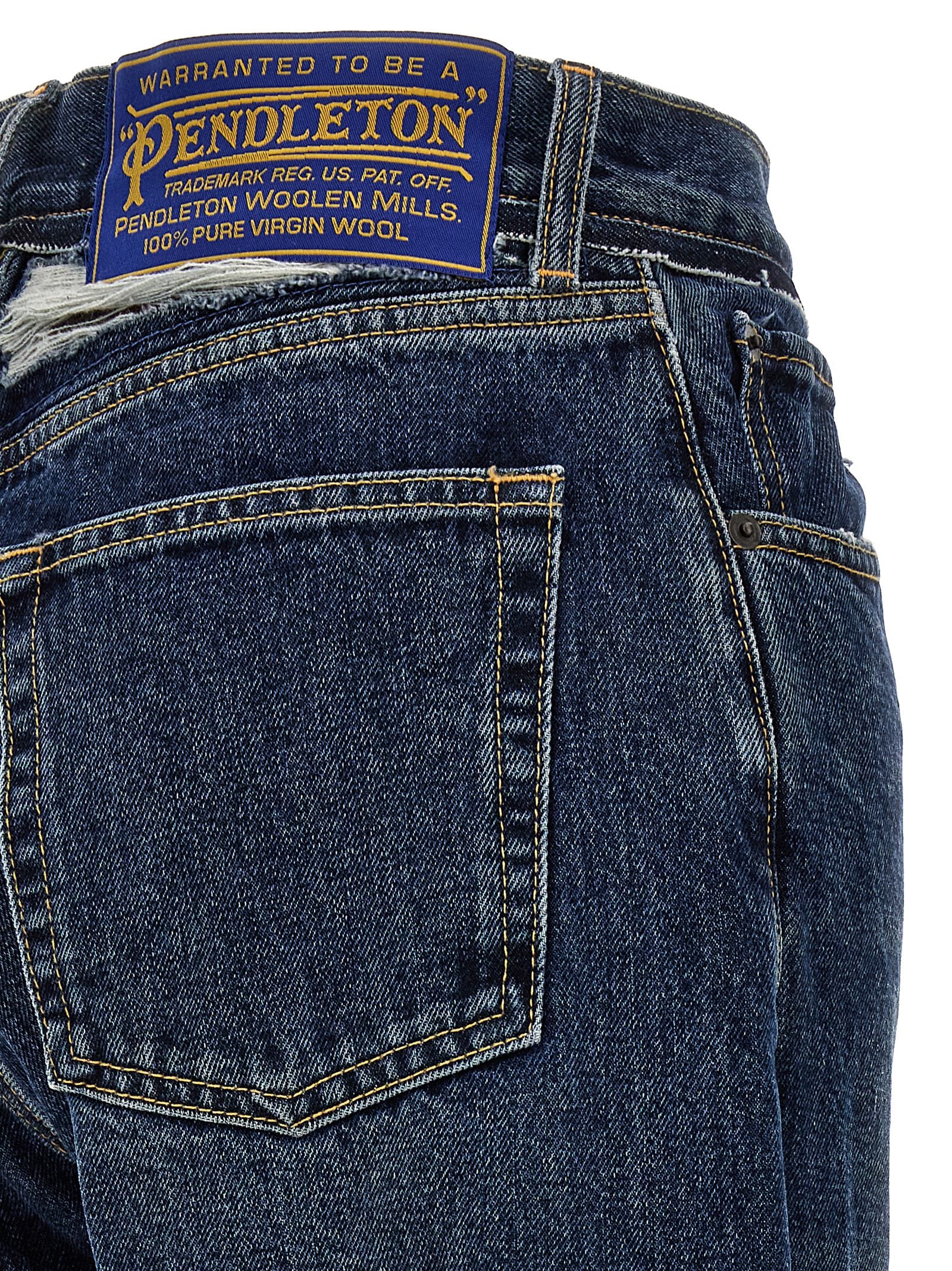 Maison Margiela Pendleton Jeans Blue