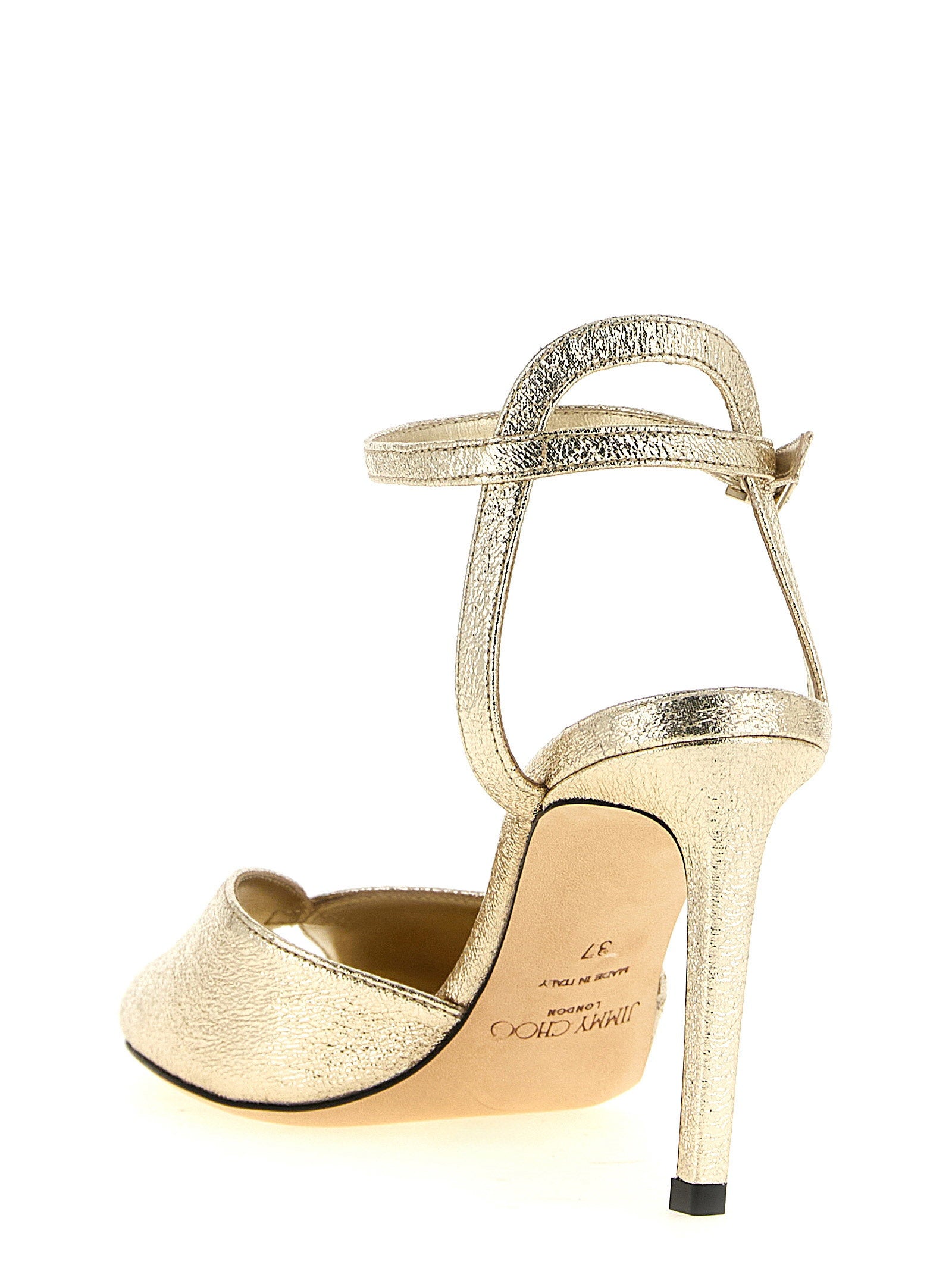 Jimmy Choo Sacora Sandals Gold