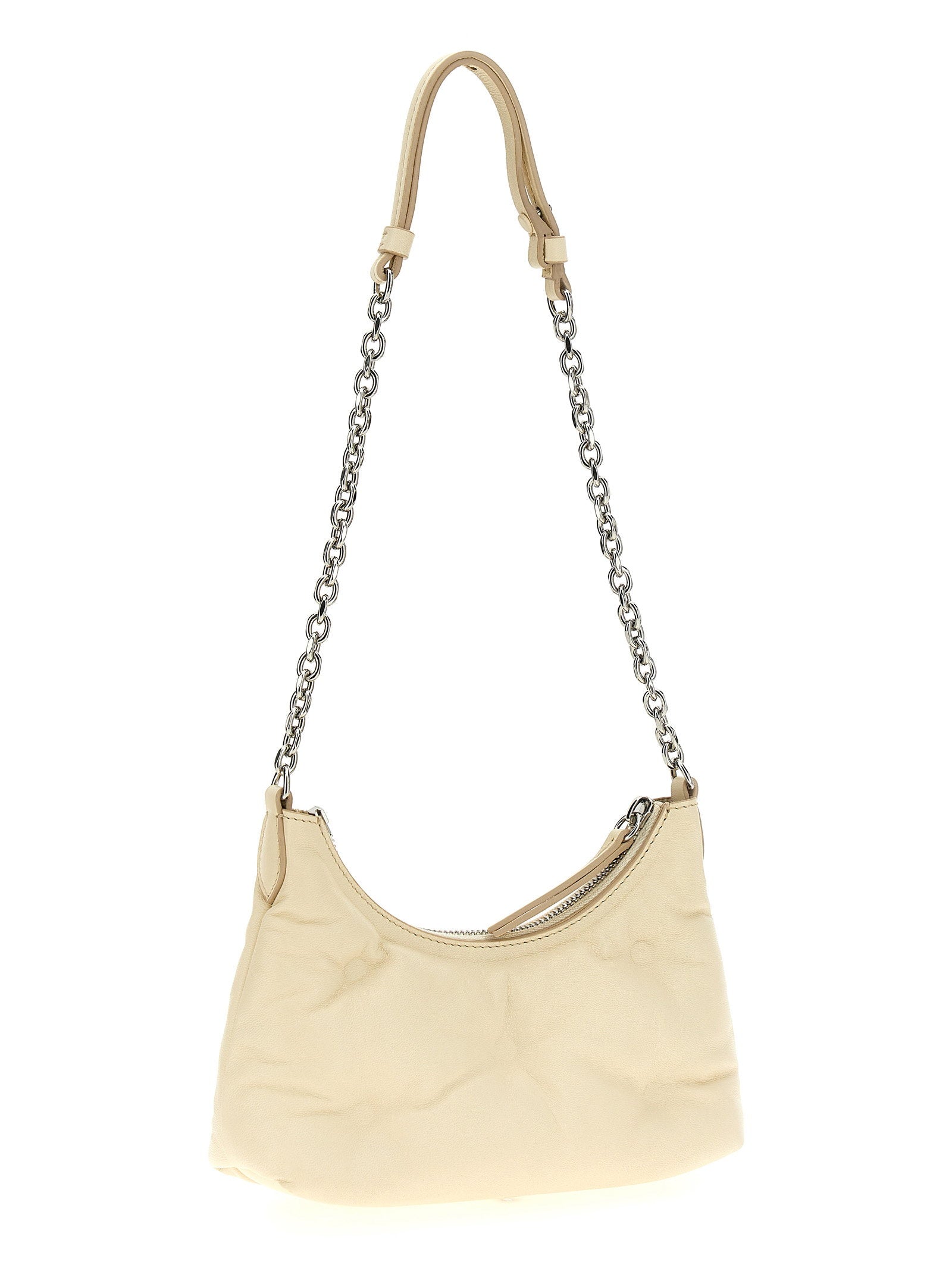 Maison Margiela Glam Slam Hobo Micro Shoulder Bag White