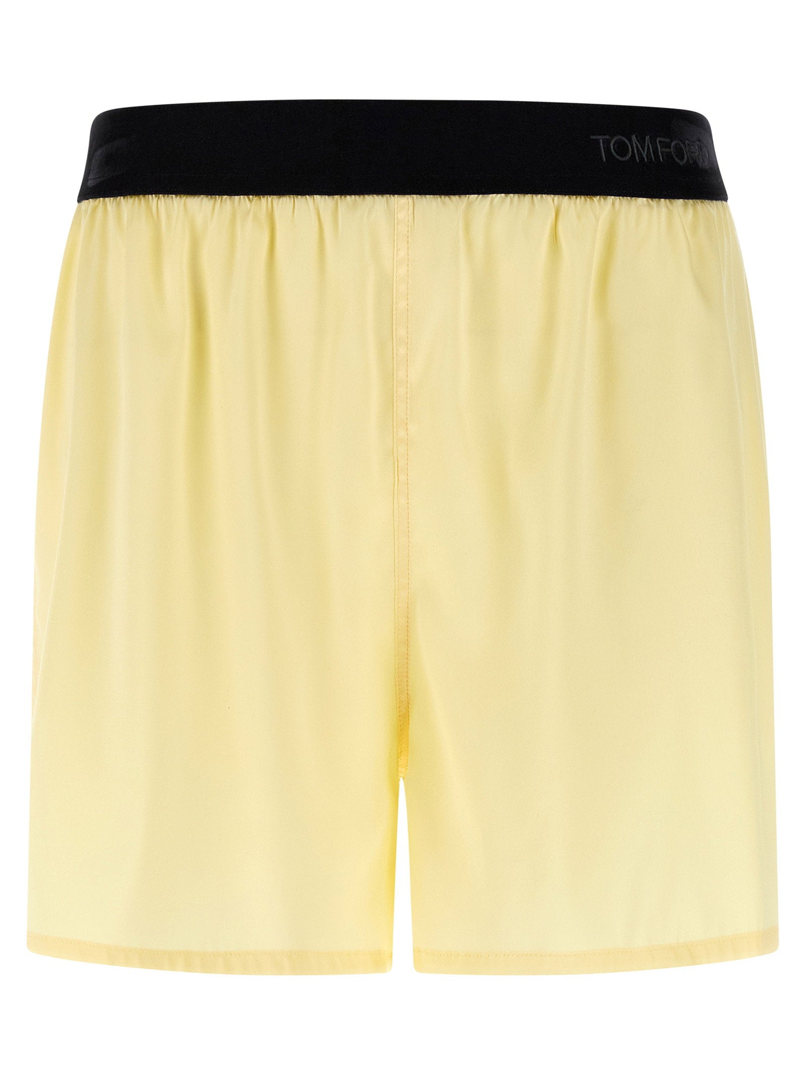 Tom Ford Silk Shorts Yellow