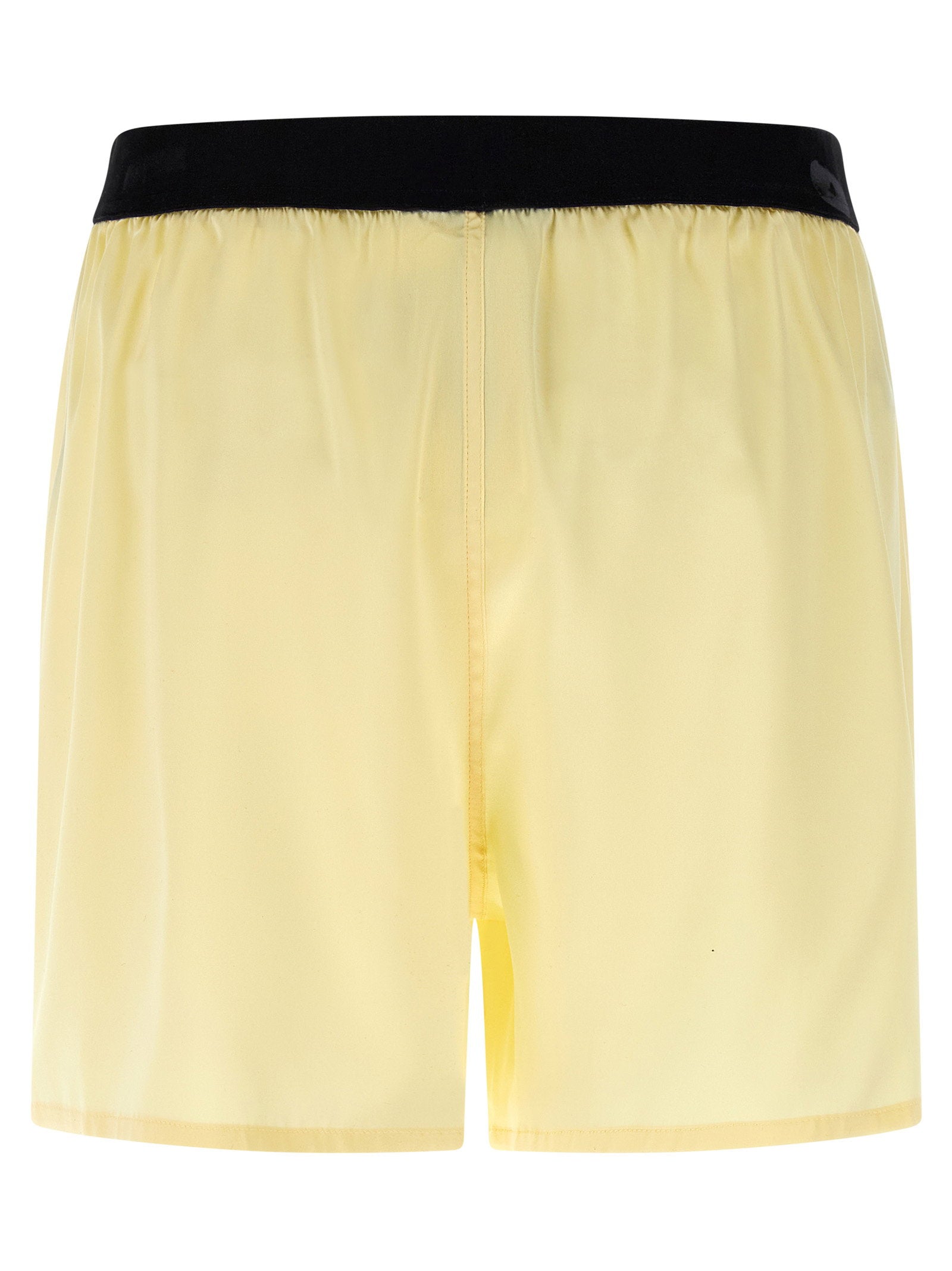 Tom Ford Silk Shorts Yellow