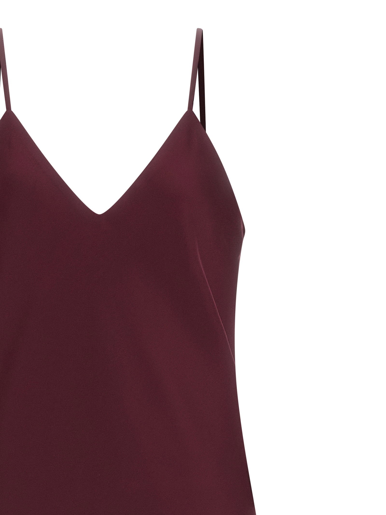 Norma Kamali Bias Slip Midi Dress Bordeaux
