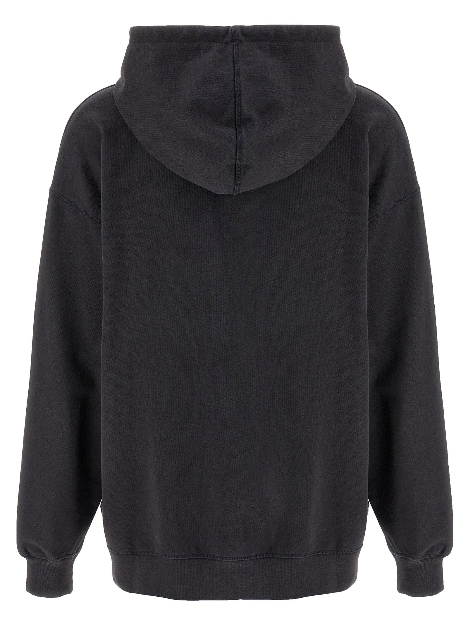 Ganni Basic Jersey Cherry Hoodie Gray