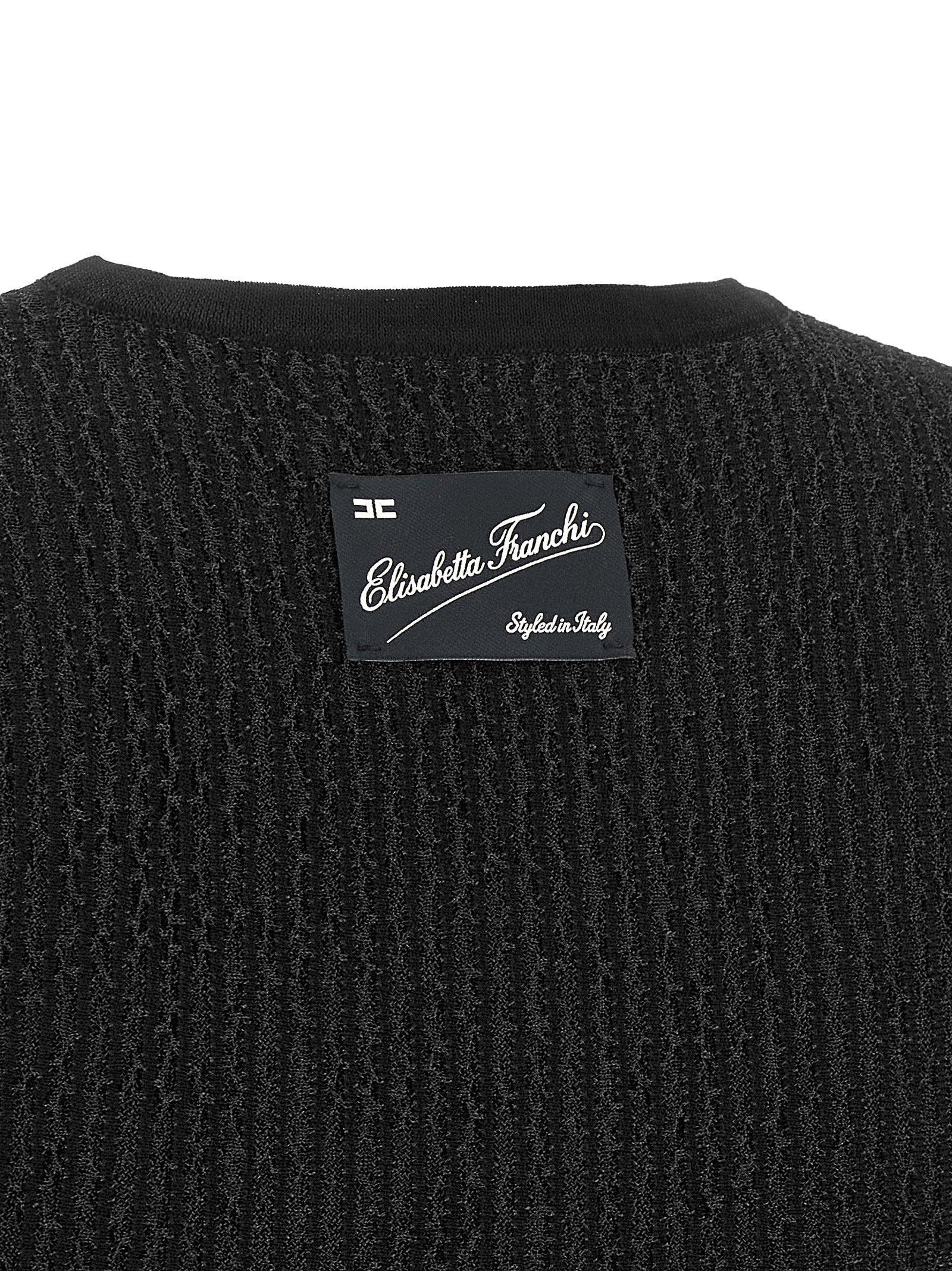 Elisabetta Franchi Top Tricot Black