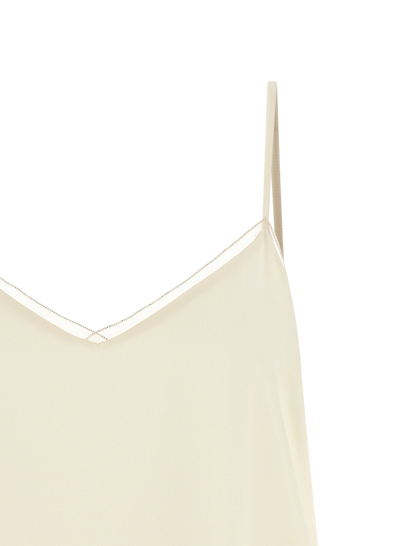 Fabiana Filippi Filo Diamante Top Beige