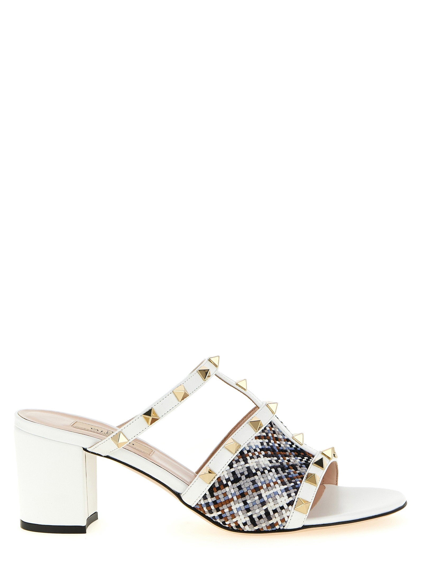 Valentino Garavani Rockstud Slides White