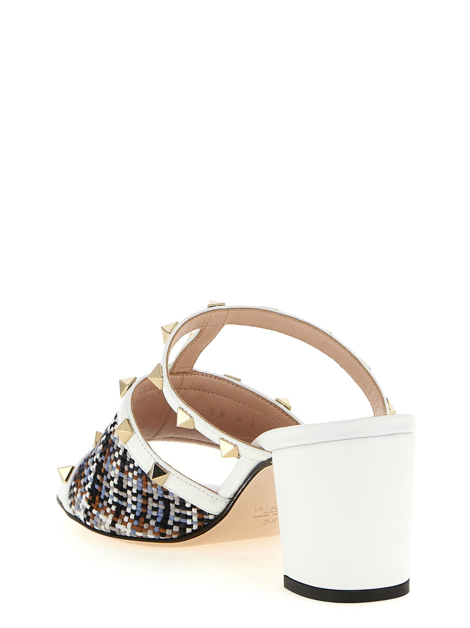 Valentino Garavani Rockstud Slides White
