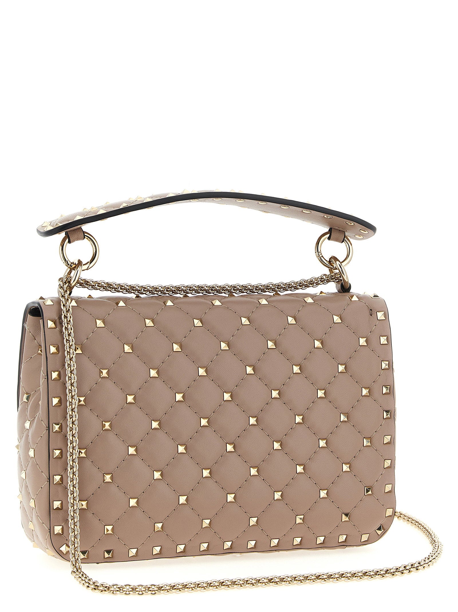 Valentino Garavani Rockstud Spike Shoulder Bag Pink
