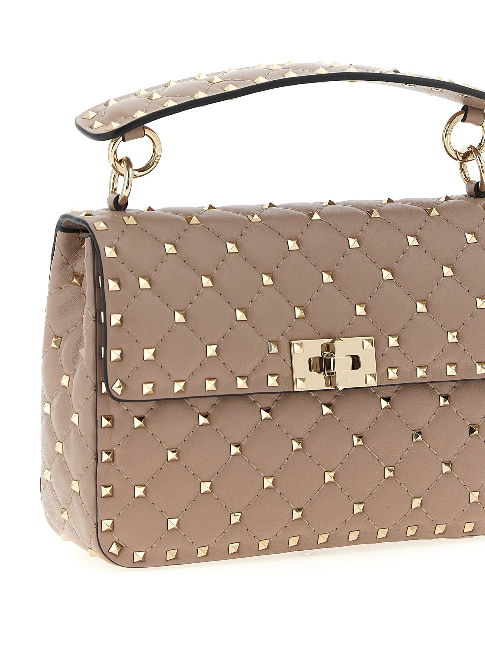 Valentino Garavani Rockstud Spike Shoulder Bag Pink