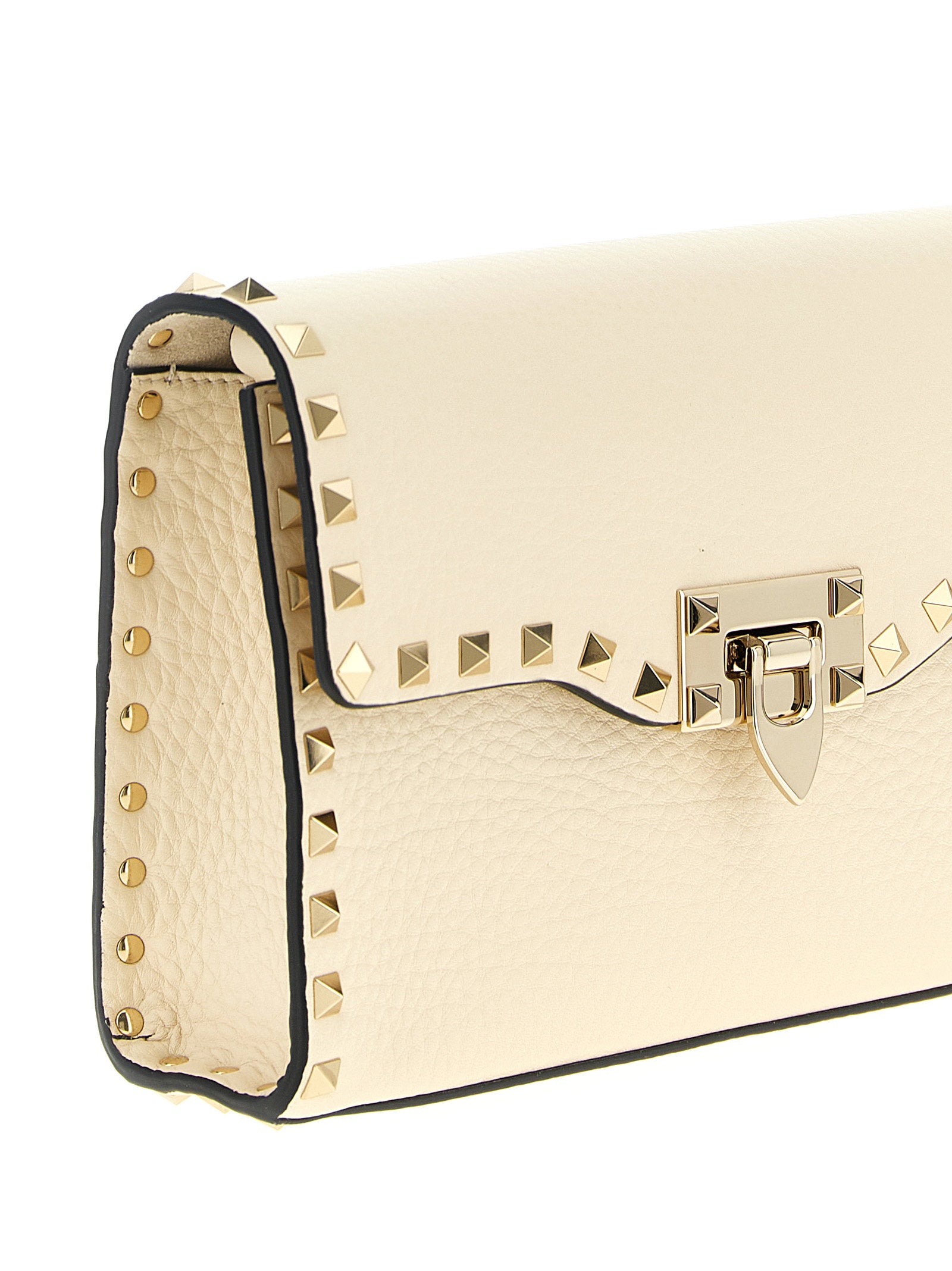 Valentino Garavani Rockstud Small Shoulder Bag White
