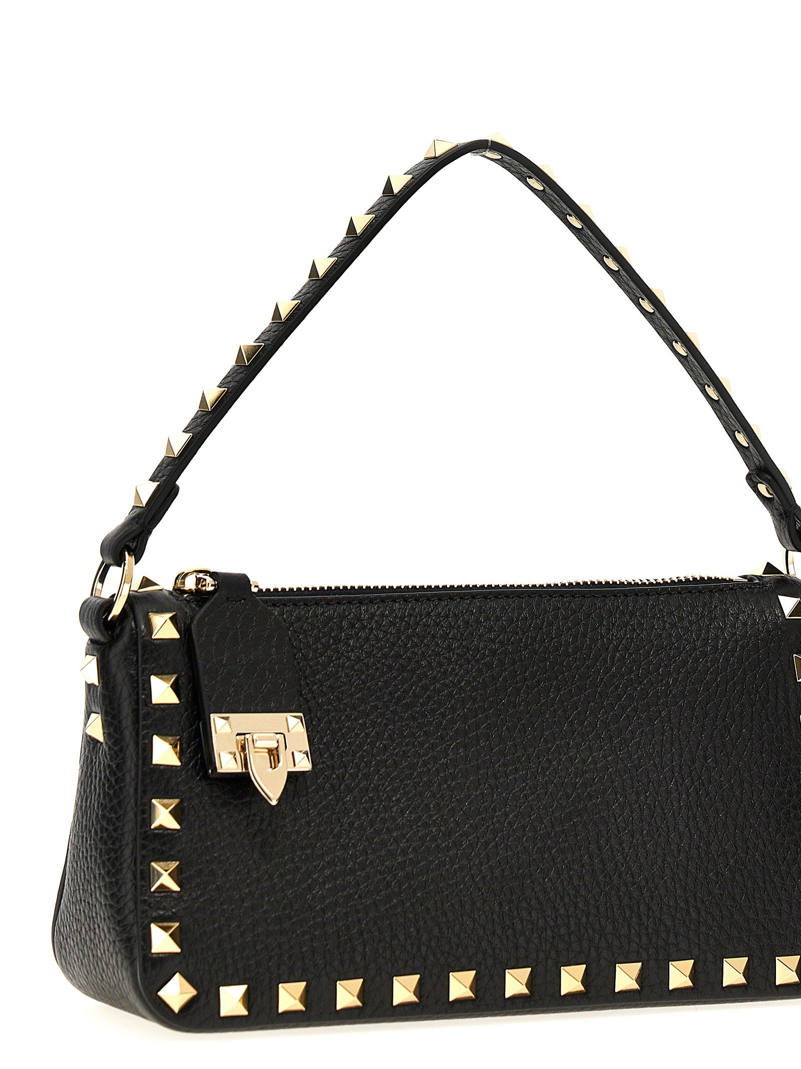 Valentino Garavani Rockstud Small Shoulder Bag Black