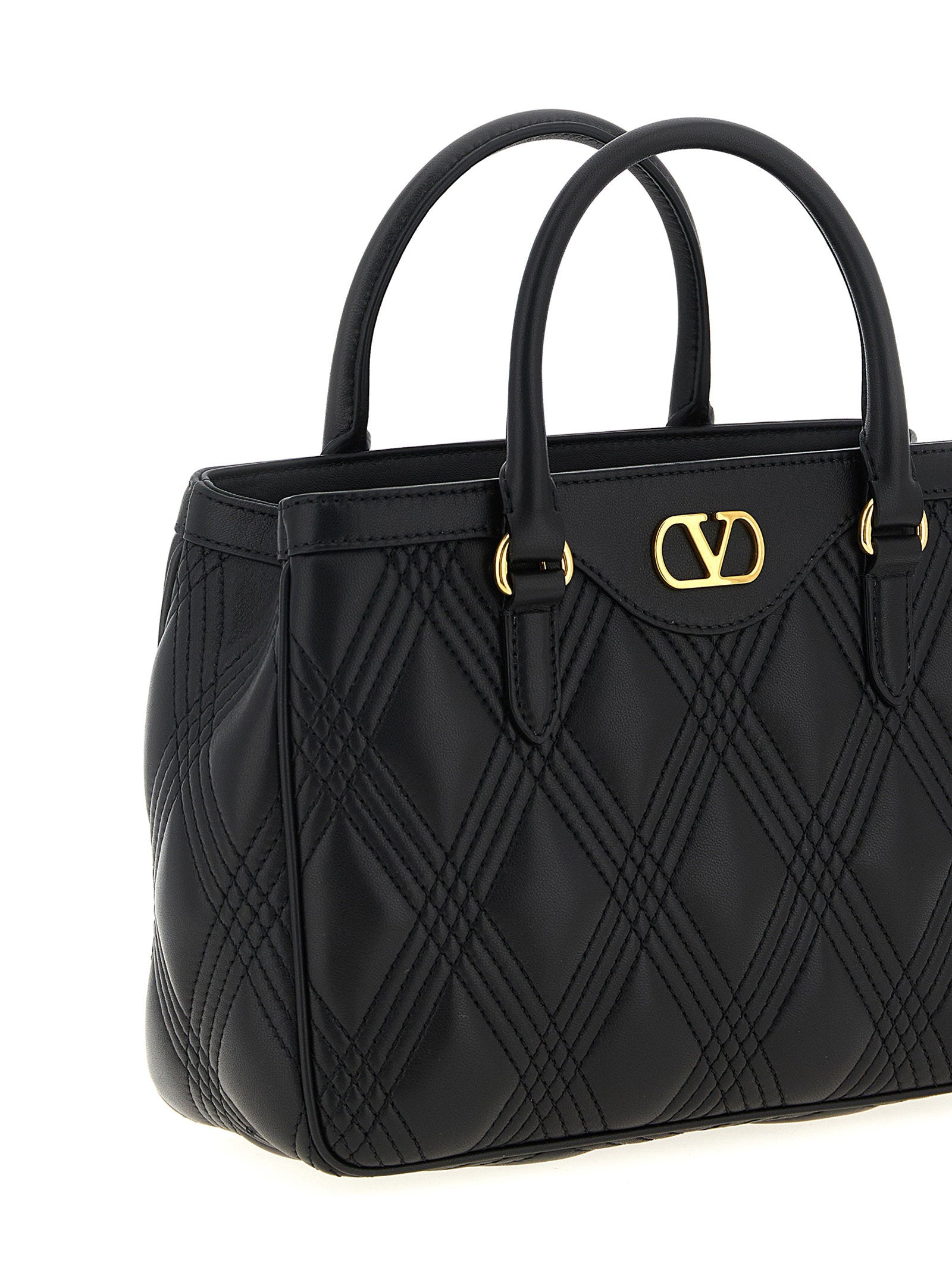 Valentino Garavani Quiltie 67 Handbag Black