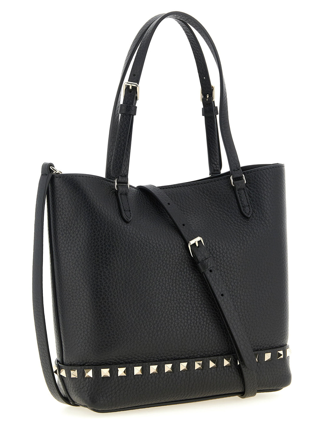 Valentino Garavani Small Rockstud Shoulder Bag Black