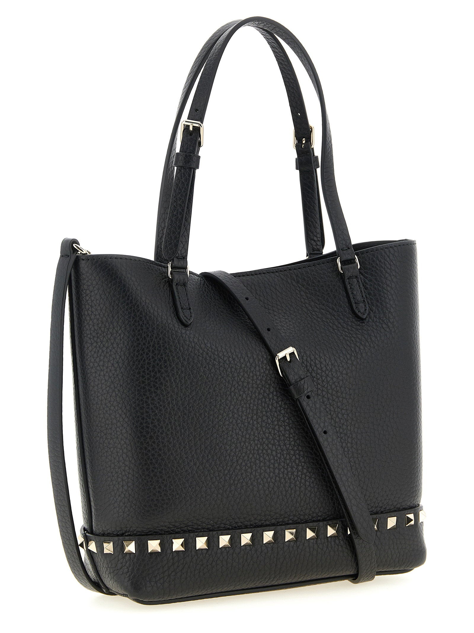 Valentino Garavani Small Rockstud Shoulder Bag Black