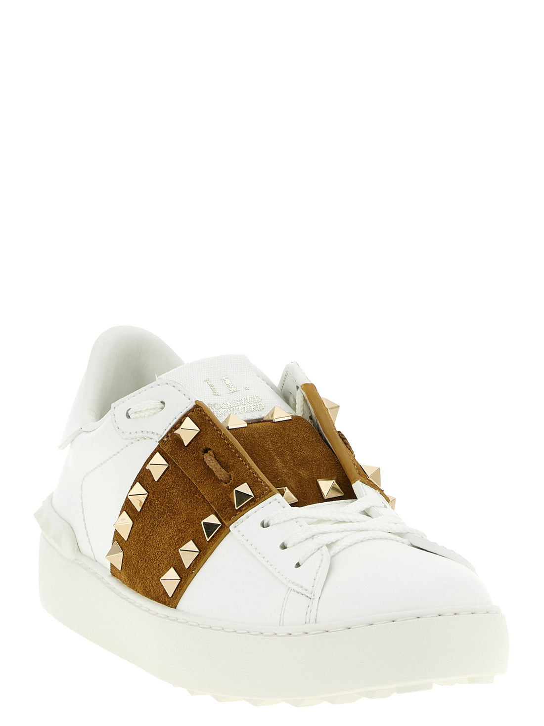 Valentino Garavani Rockstud Untitled Sneakers Brown