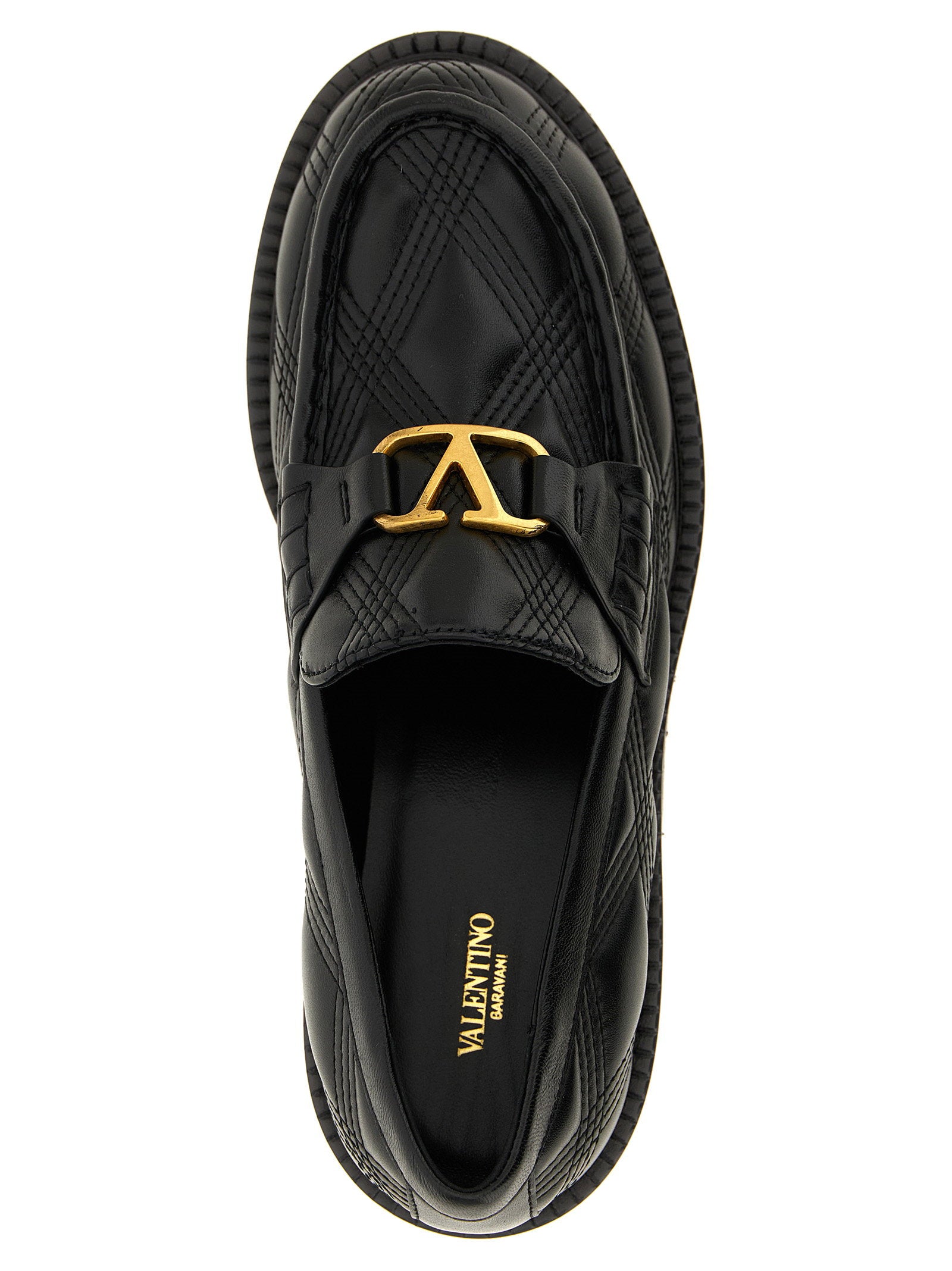 Valentino Garavani Quiltie Loafers Black