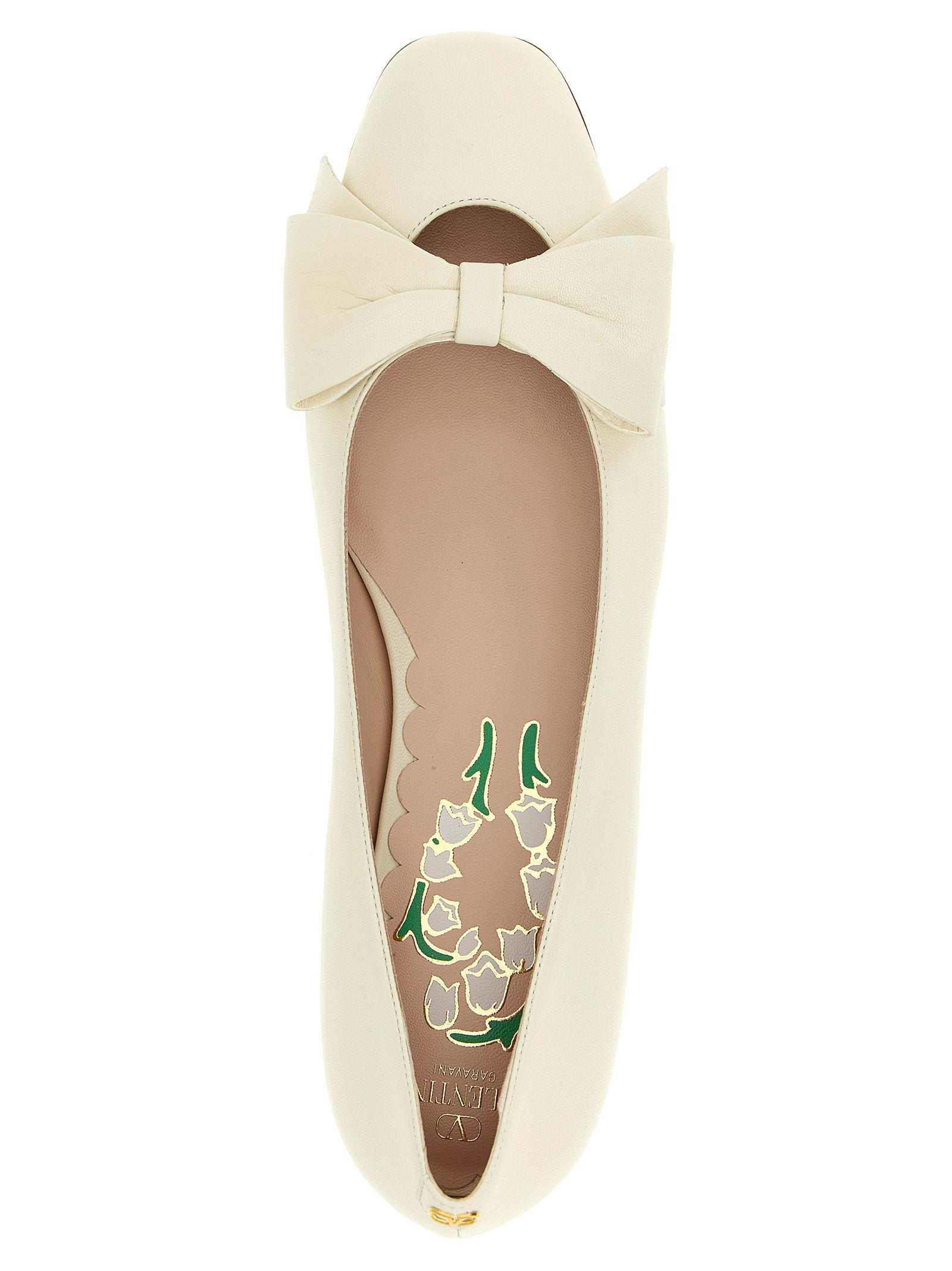 Valentino Garavani Bowow Ballet Flats White