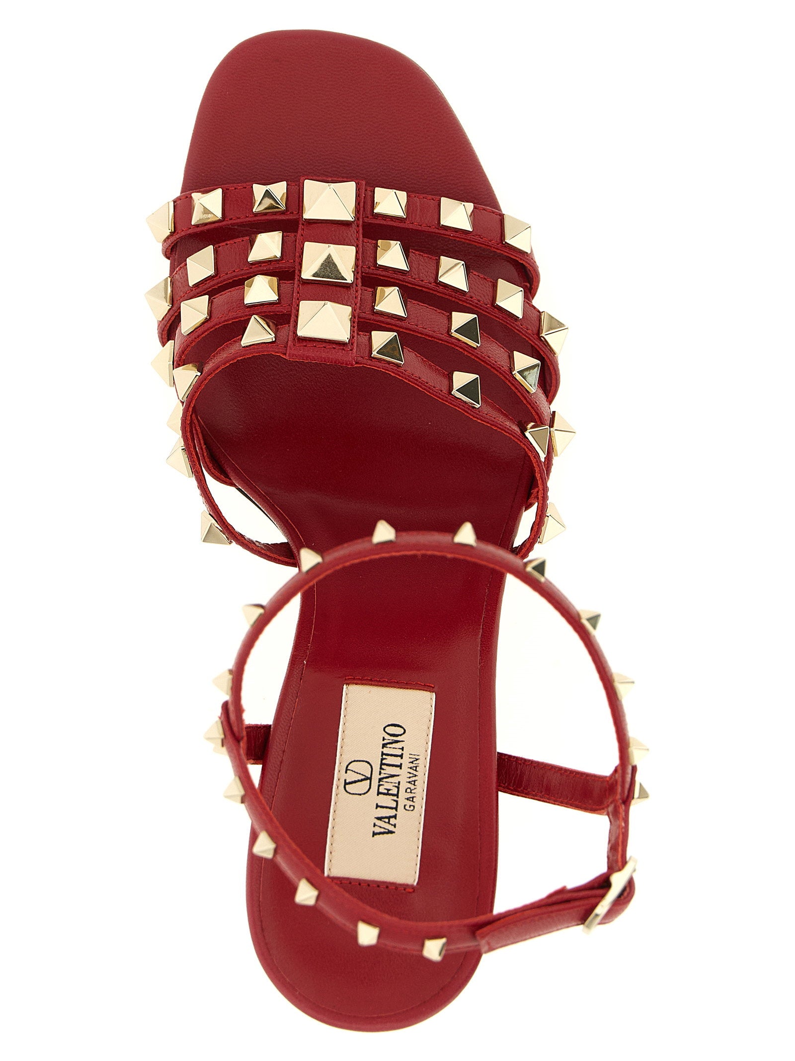 Valentino Garavani Rockstud Sandals Red