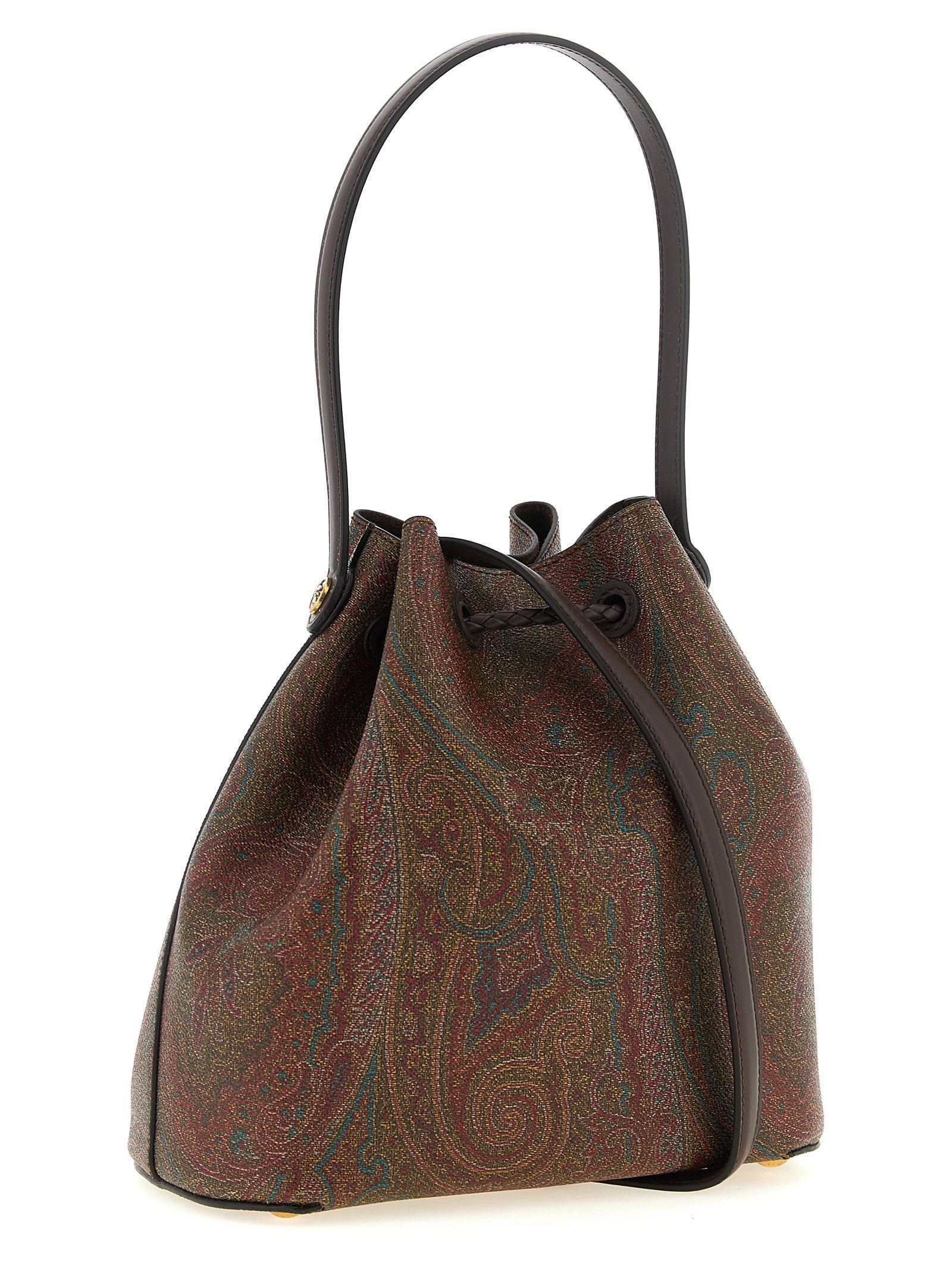 Etro Arnica Small Bucket Bag Brown