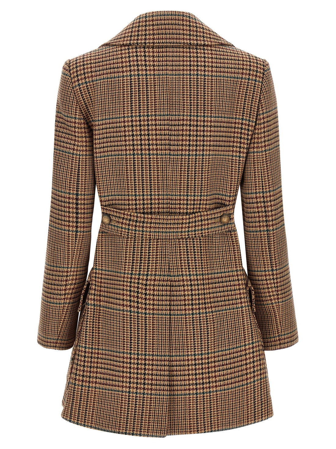 Etro Prince Of Wales Coat Brown