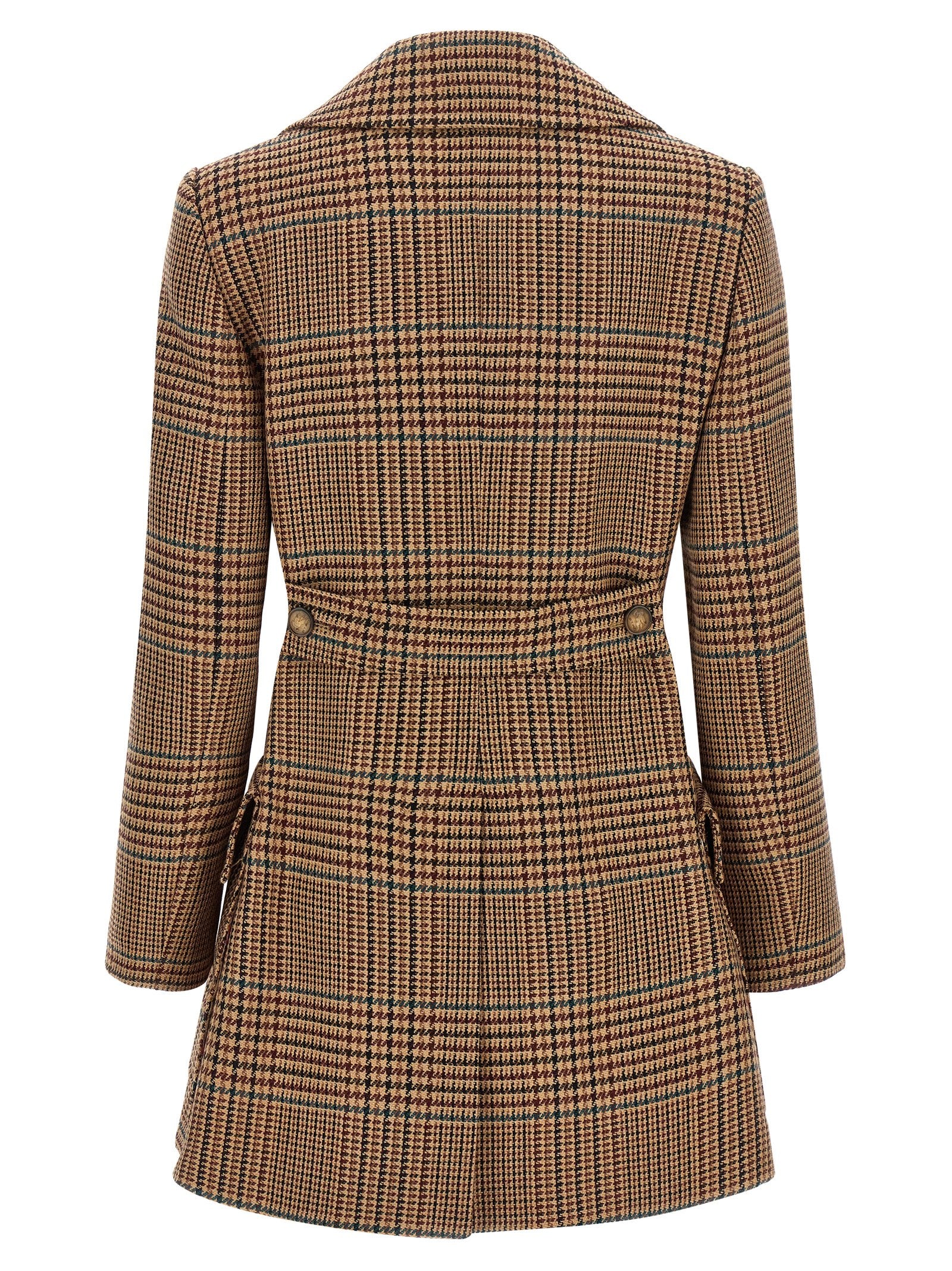 Etro Prince Of Wales Coat Brown