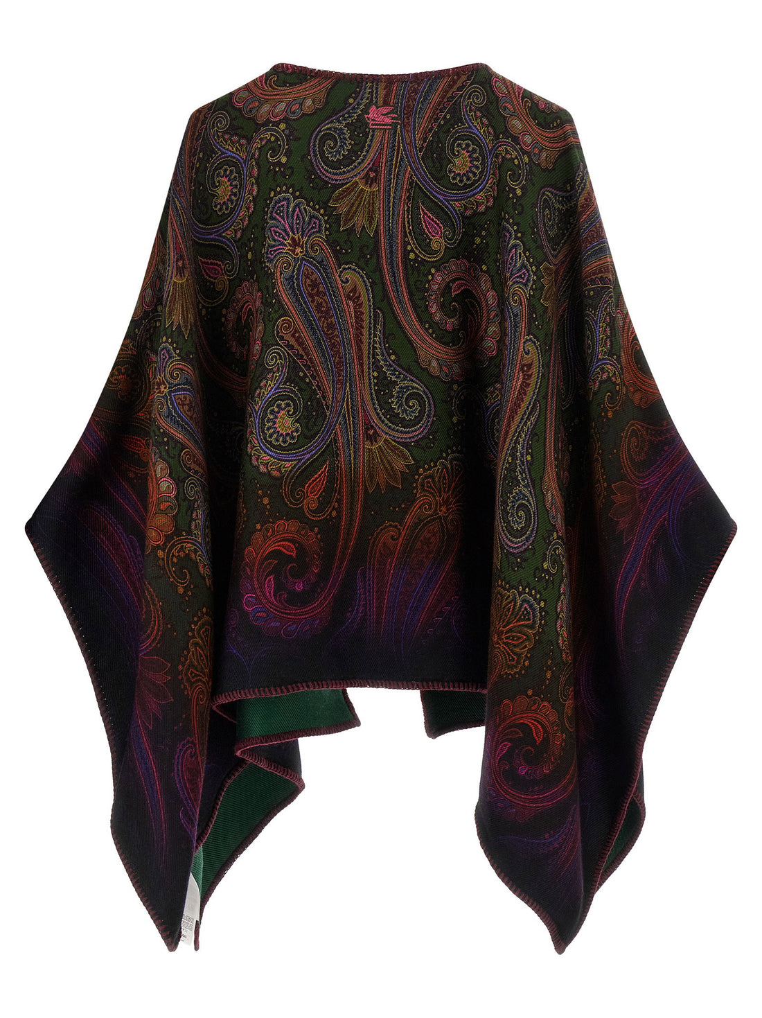 Etro Reversible Paisley Dégradé Cape Multicolor