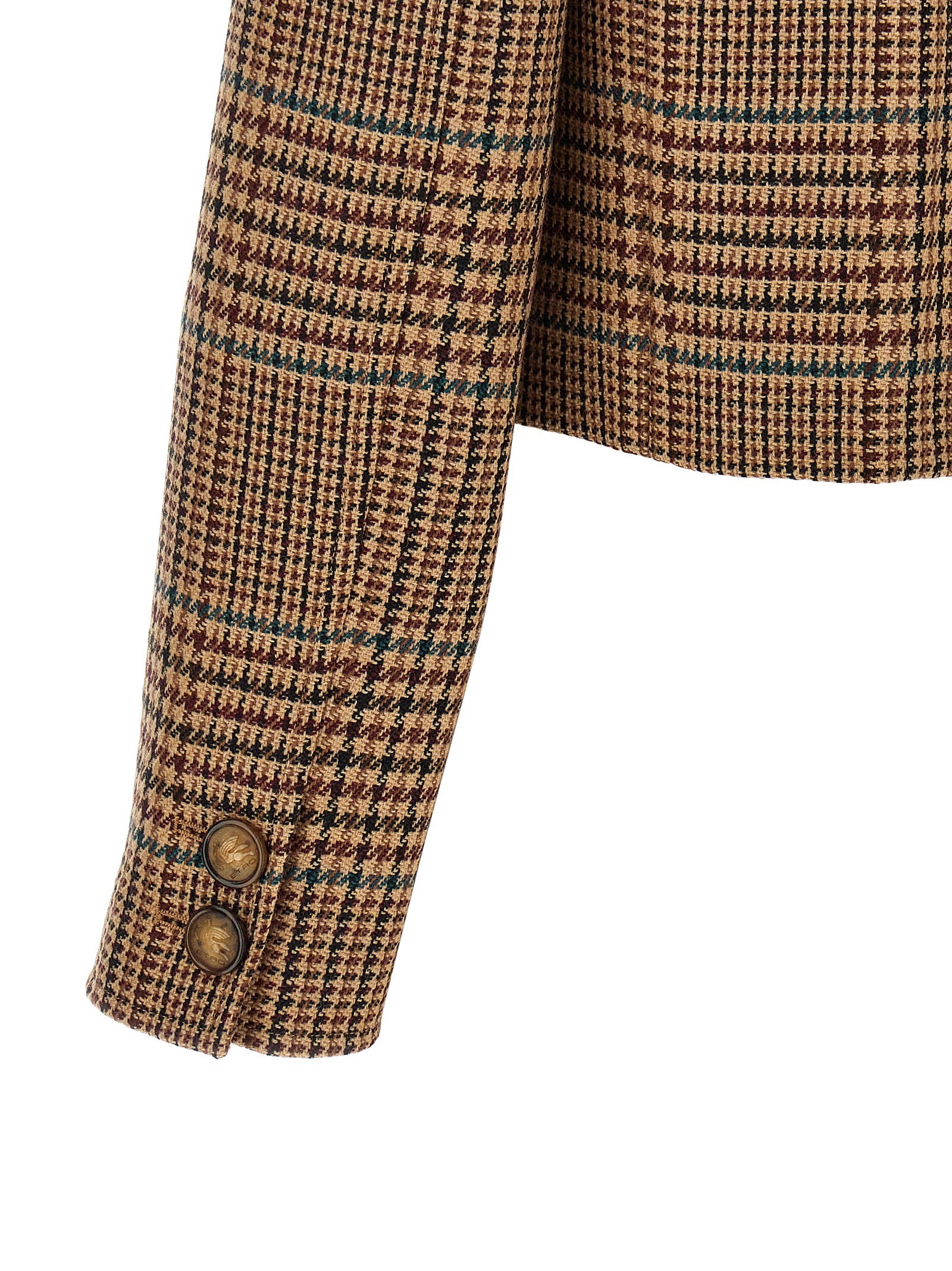 Etro Prince Of Wales Blazer Brown