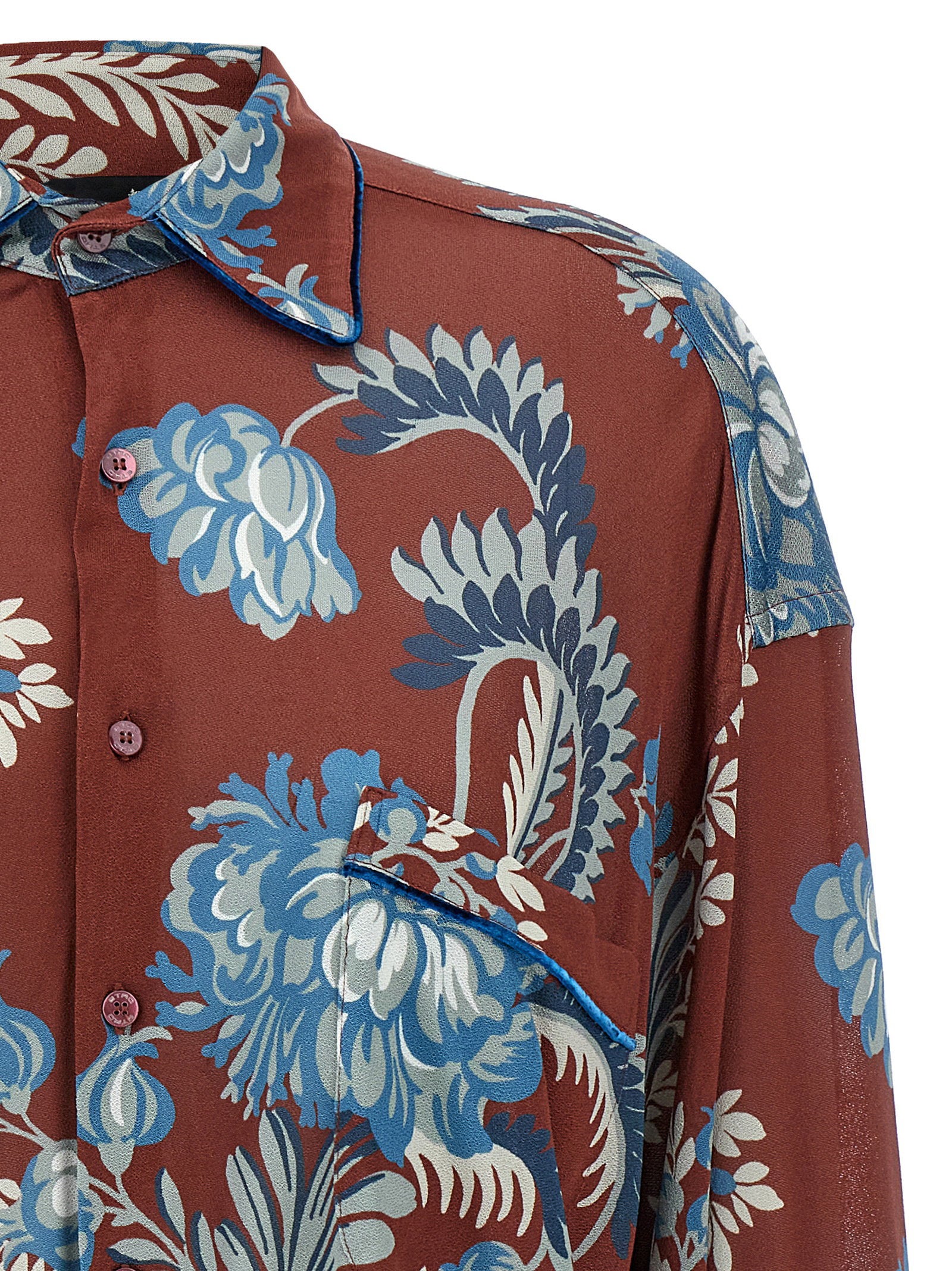 Etro Floral Foliage Shirt Multicolor
