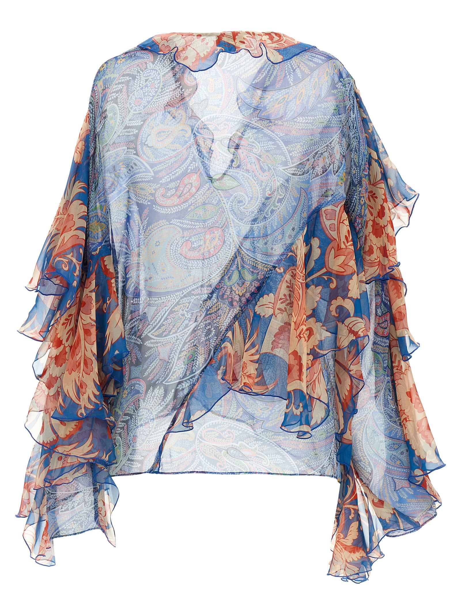 Etro Chiffon Blouse Light blue