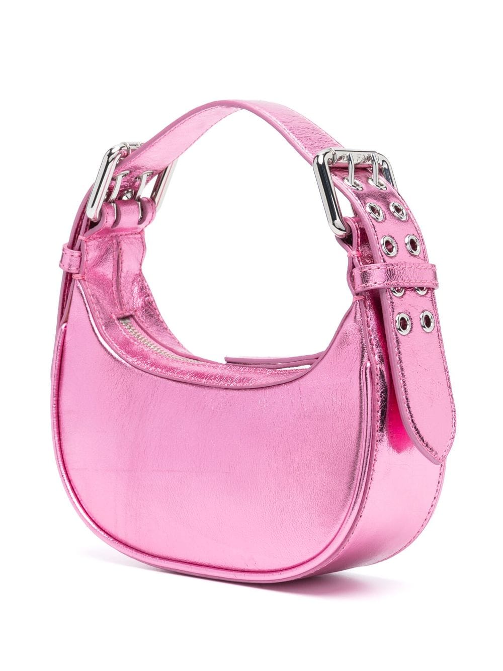 By Far Soho Mini Shoulder Bag Fuchsia
