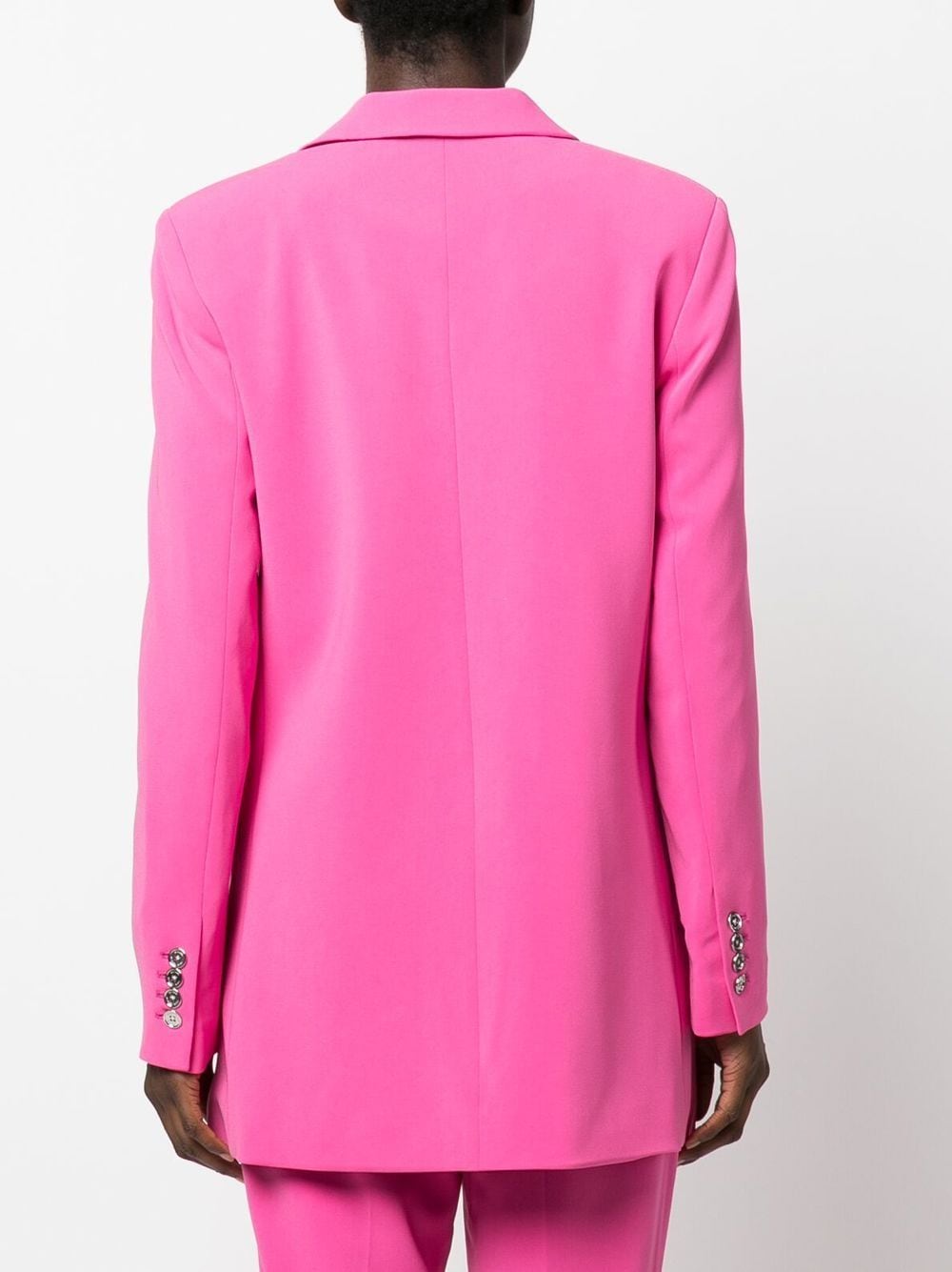 MMK Michael Michael Kors Single-Breasted Wool-Blend Blazer Fuchsia fuchsia