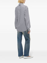 Marc Jacobs Vertical Stripe Cotton Shirt Black