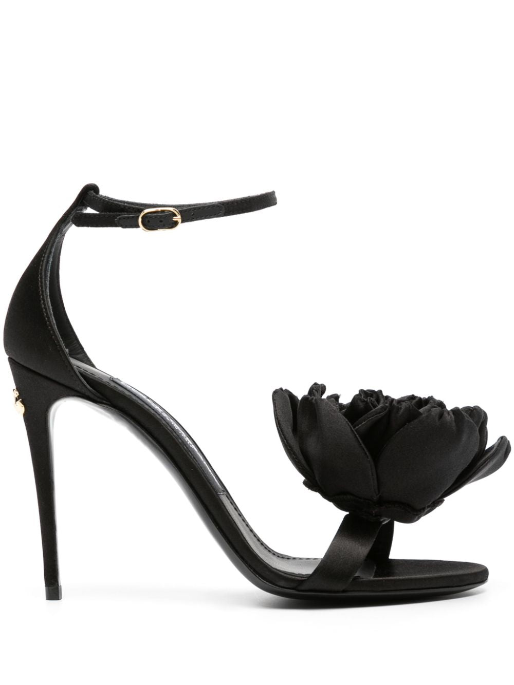 Dolce & Gabbana Keira floral-Appliqué Satin Sandals