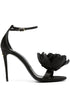 Dolce & Gabbana Keira floral-Appliqué Satin Sandals