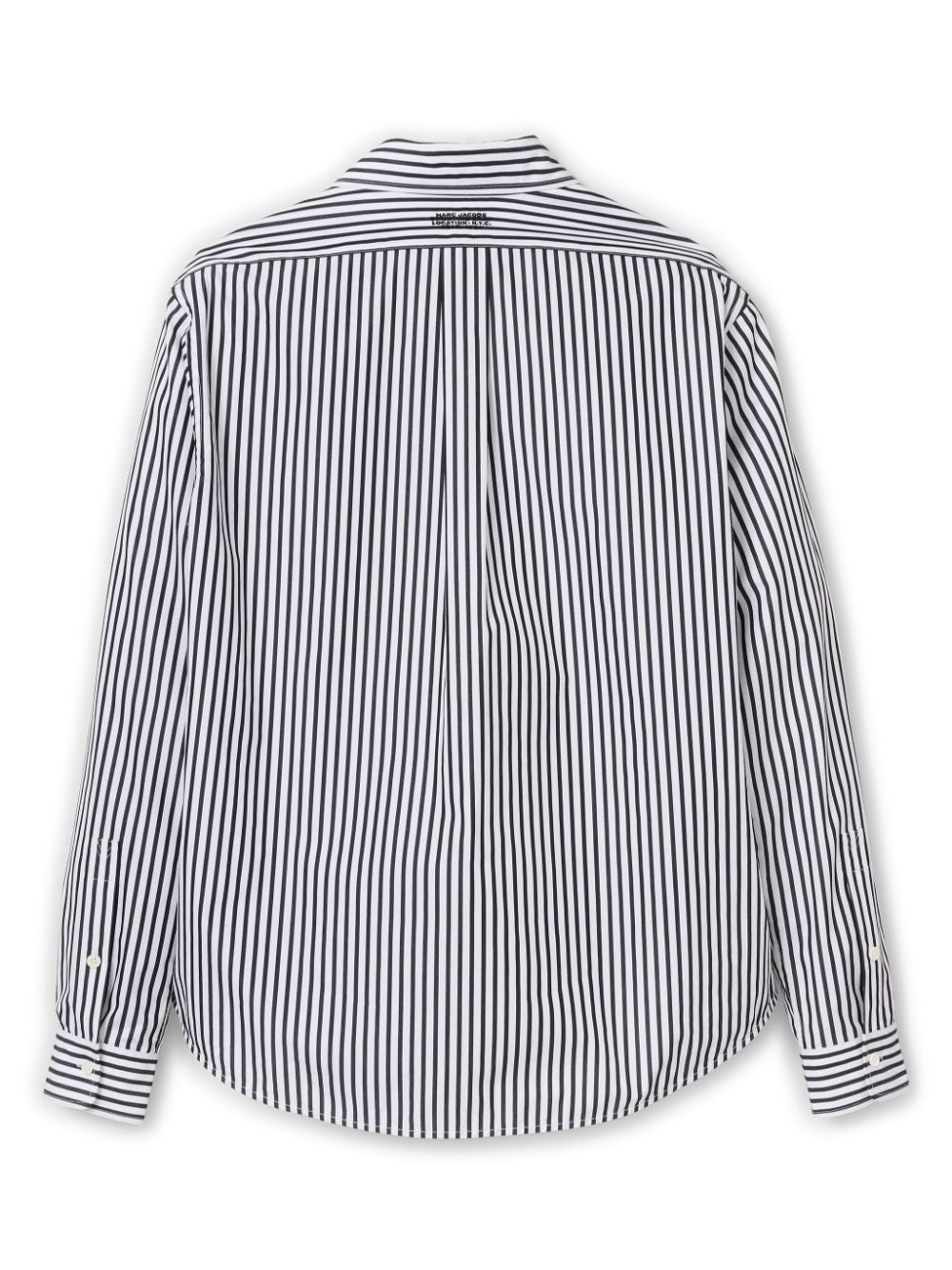 Marc Jacobs Vertical Stripe Cotton Shirt Black