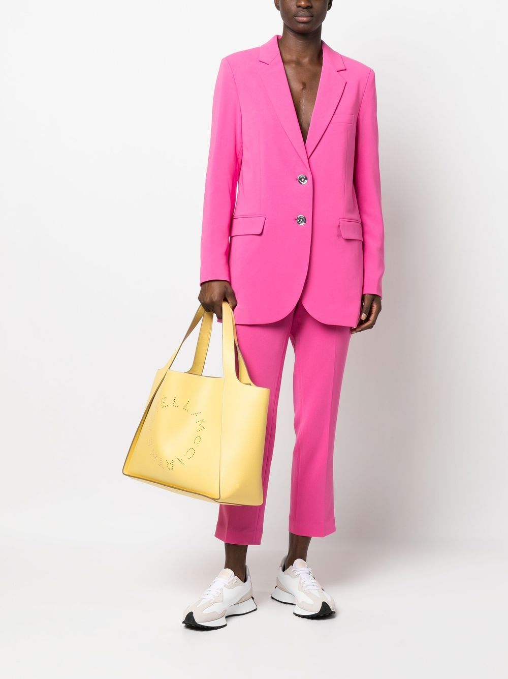 MMK Michael Michael Kors Single-Breasted Wool-Blend Blazer Fuchsia fuchsia