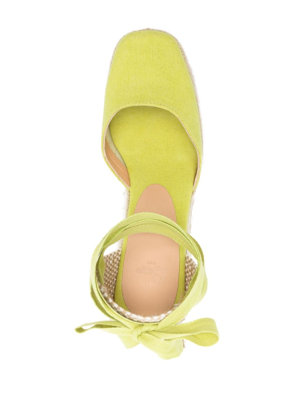 Castaner Tina Wedge Espadrilles Lime