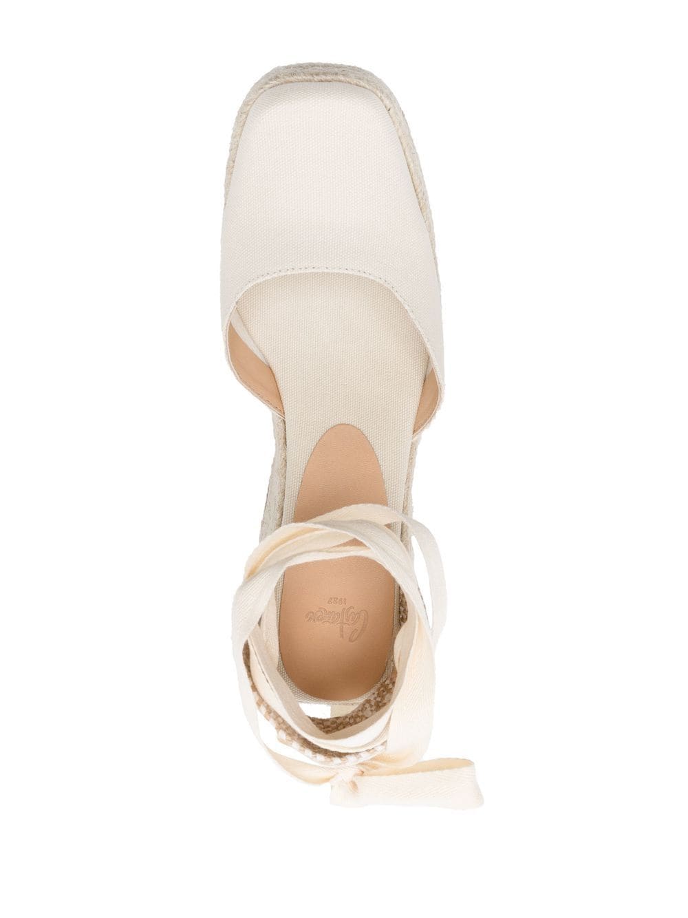 Castaner Tina Raffia Wedge Espadrilles Beige