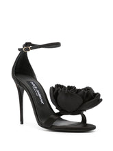 Dolce & Gabbana Keira floral-Appliqué Satin Sandals