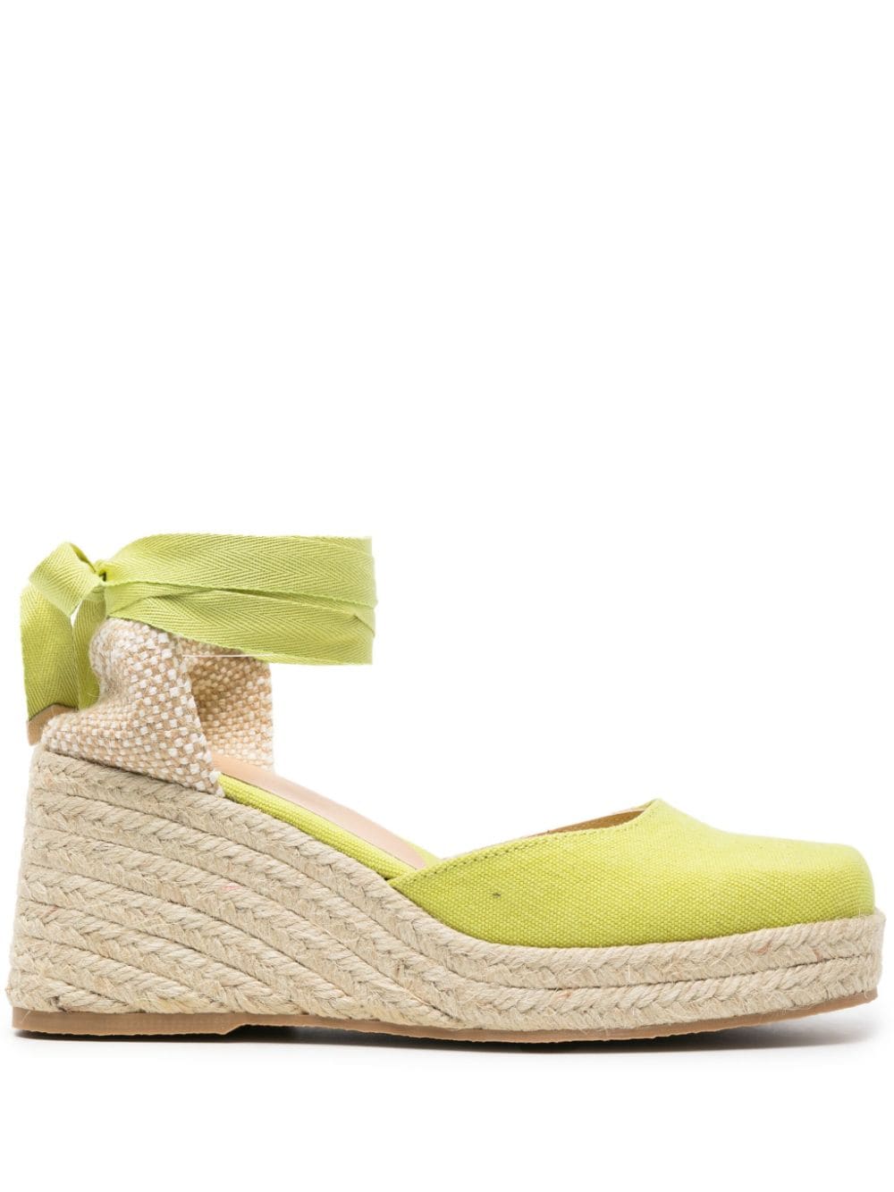 Castaner Tina Wedge Espadrilles Lime