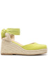 Castaner Tina Wedge Espadrilles Lime