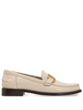 Ferragamo Salvatore Ferragamo Patent Leather Loafers Beige