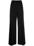 Lanvin Wide-Leg High-Waisted Tailored Trousers Black