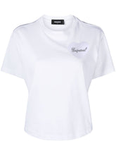 Dsquared2 Heart Motif Cotton Jersey T-shirt White